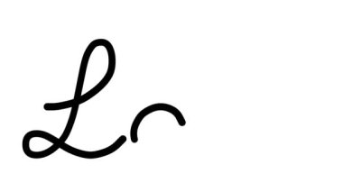 Altı El Yazısı ve Gotik Yazı Tiplerinde Laboratuar Dekoratif El Yazısı Animasyonu