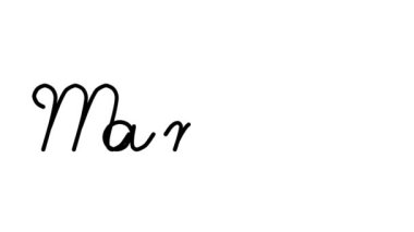 Altı El Yazısı ve Gotik Yazı Tiplerinde Memeli Dekoratif El Yazısı Animasyonu