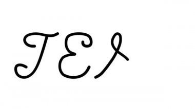 TEST Dekoratif El Yazısı Animasyonu Altı El Yazısı ve Gotik Yazı Tipi