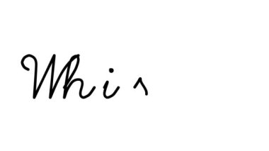 Altı El Yazısı ve Gotik Yazı Tiplerinde Islık Dekoratif El Yazısı Animasyonu