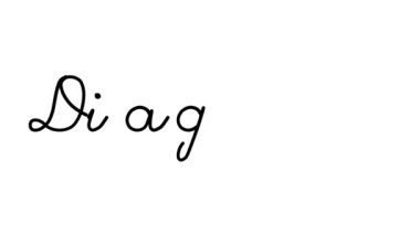 Altı El Yazısı ve Gotik Yazı Tipinde Dekoratif El Yazısı Animasyonu