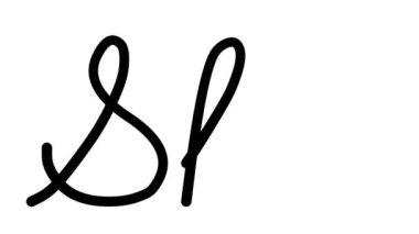 Altı El Yazısı ve Gotik Yazı Tiplerinde Kayak Dekoratif El Yazısı Animasyonu