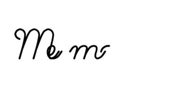 Altı El Yazısı ve Gotik Yazı Tiplerinde Hafıza Dekoratif El Yazısı Animasyonu