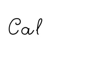 Calgary Dekoratif El Yazısı Animasyonu Altı El yazısı ve Gotik Yazı Tipi