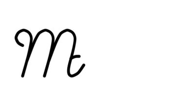 Altı El Yazısı ve Gotik Yazı Tiplerinde Dekoratif El Yazısı Animasyonu