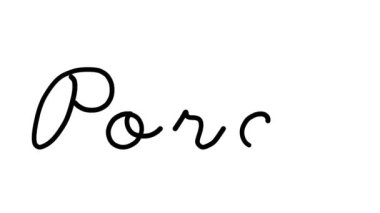 Altı El Yazısı ve Gotik Yazı Tipinde Sundurma Dekoratif El Yazısı Animasyonu