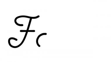 Altı El Yazısı ve Gotik Yazı Tiplerinde Ayak Dekoratif El Yazısı Animasyonu