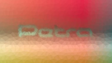 Petra ortaya çıkıyor tekno tesseling döngüler animasyon çokgenler