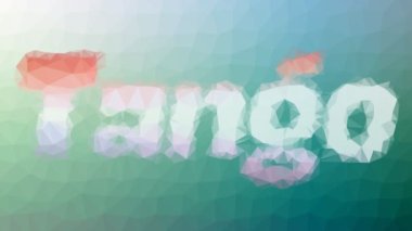 Tango görünen tekno tessellasyon döngüsü animasyon üçgenleri