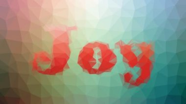 Neşe ilginç bir şekilde ortaya çıkıyor. Döngü hareketli üçgenler.