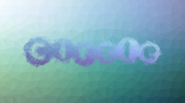 Çember çözme tekno tesselleme döngüsü canlandırılmış çokgenler