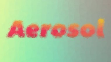 Aerosol çözünen tekno tesselleme döngüsü hareket eden üçgenler