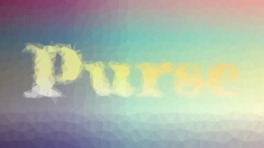 Çanta görünen tekno tesselleştirilmiş döngü animasyon çokgenler