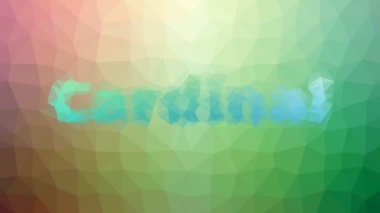 Kardinal soldu tekno tesselleştirilmiş döngü hareket eden çokgenler
