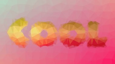 Süper çözünen tekno tesselleme döngüsü hareket eden üçgenler