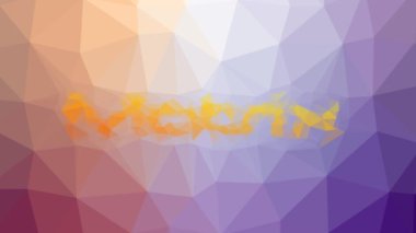 Tekno tesselleştirilmiş Matrix hareket eden çokgenler