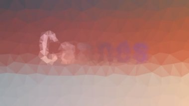 Cannes solgunluk ilginç tessellation döngüsü darbe üçgenleri