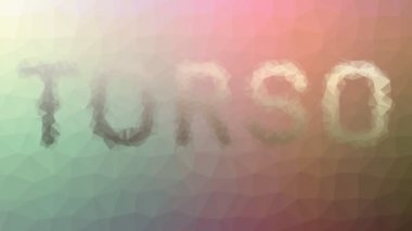 Gövde çözünen garip tesselleştirilmiş döngüler canlandırılmış üçgenler.