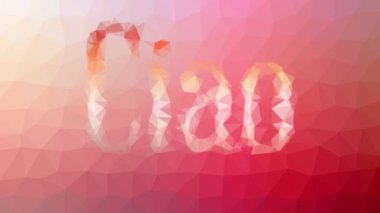 Ciao ortaya çıktı tekno tessellasyon döngüsü titreşen çokgenler