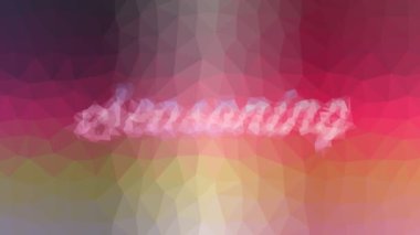 Çağdaş tesselleştirilmiş döngü çözme çeşnisi hareket eden üçgenler