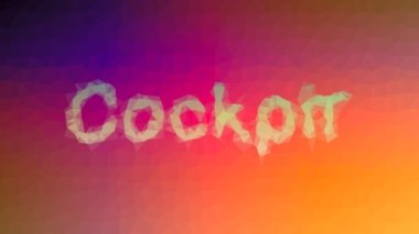 Kokpit çözünür teknolojik tesselleme döngüsü titreşim üçgenleri