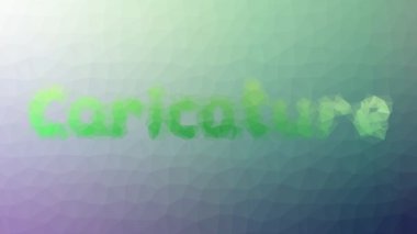 Karikatür tuhaf tesselleştirilmiş döngüyü çözüyor hareket eden çokgenler