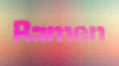 Ramen kaybolur garip tessellasyon döngüsü animasyon çokgenler