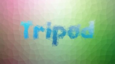 Tripod garip bir tessellasyon çözüyor hareket eden üçgenler.