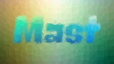 Kütle solgunluğu teknolojik tesselleme döngüsü canlandırılmış üçgenler