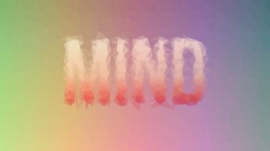 Zihin soluklaşması tekno tesselleme döngüsü canlandırılmış çokgenler