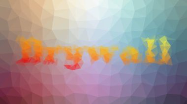 Alçıpan çözünen tekno tessellasyon döngüsü hareket eden üçgenler