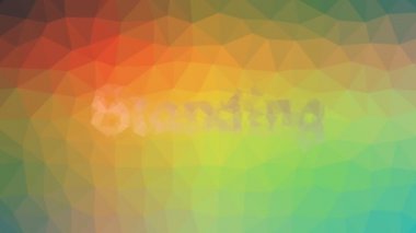 Ayakta solan tekno tesselleme döngüsü canlandırılmış çokgenler