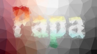 Babam ortaya çıkan tekno-tessellasyon döngüsü animasyon üçgenleri