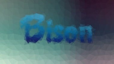 Bizon soluklaşır garip tesselleştirilmiş döngülü titreşimli üçgenler
