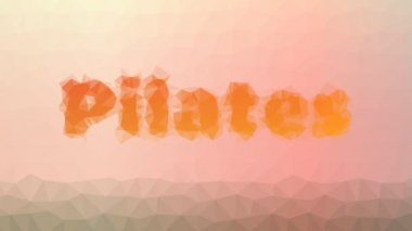 Pilates solan teknolojik tessellasyon hareket eden çokgenler