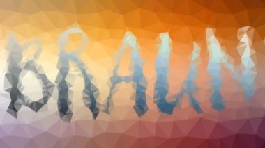 Braun garip bir şekilde ortaya çıkıyor. Döngü hareketli üçgenler.