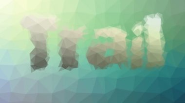 İzler kaybolur tekno tesselleştirilmiş döngü titreşimli çokgenler