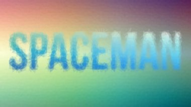 Uzay adamı, tekno tessellasyon çözeltisi hareket eden üçgenler.