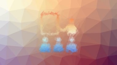 sunum kaybolur garip tesselleme döngüsü animasyon çokgenleri