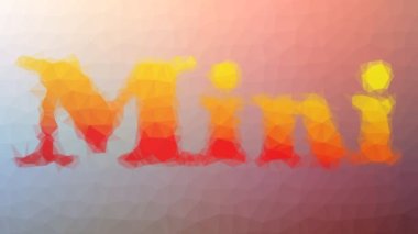 Mini solma ilginç tesselleme döngüsü hareket eden üçgenler