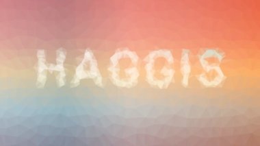 Haggis tekno tesselasyon çözeltisi hareket eden üçgenler