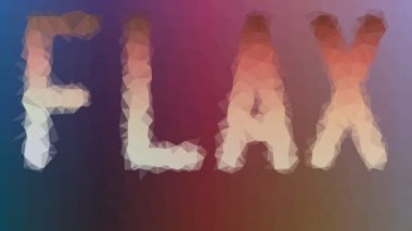 Flax soldu. Tekno tesselleştirilmiş döngü titreşimli çokgenler.