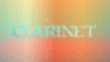 Klarnet ilginç bir şekilde ortaya çıkıyor. Hareket eden çokgenler.