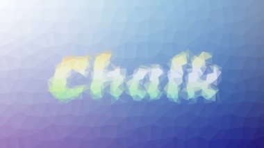 Tebeşir tuhaf tesselleme döngüsü hareket eden üçgenler