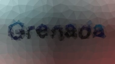 Grenada sönük tekno tessellasyon titreşimli çokgenler