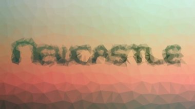 Newcastle soluk garip tesselleme döngüsü animasyon üçgenleri