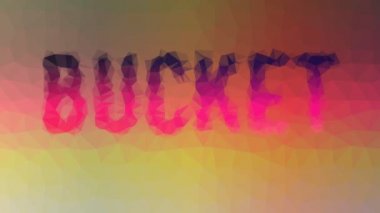 Kova görünen teknolojik tessellasyon hareketli üçgenleri döndürüyor