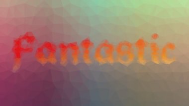 Fantastik görünen tekno tessellasyon hareketli üçgenler