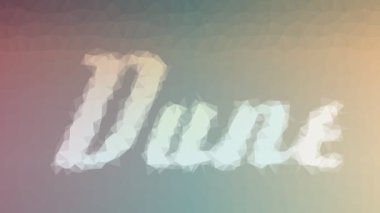 Dune çözümü ilginç tesselleme döngüsü hareket eden üçgenler