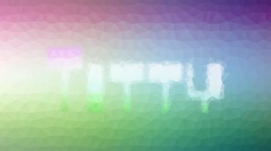 Garip Tesselleştirilmiş Meme Çözümleme Döngüsü Animasyon Çokgenleri